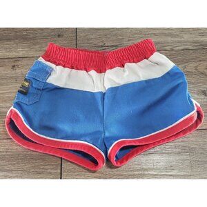 Vintage 80s OshKosh Bgosh Color Block Red White Blue Shorts Size 12 M‎